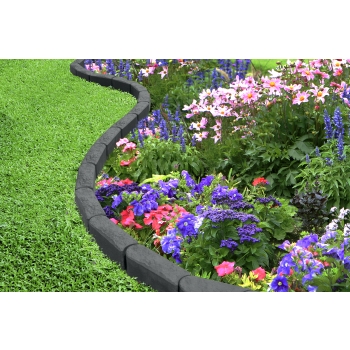 Obrzeże ogrodowe gumowe Stomp Edge 30x10 cm szare